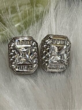 Sterling PAJ CZ Stud Earrings